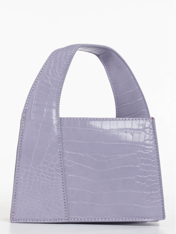 Γυναικεία τσάντα μωβ από οικολογικό δέρμα Blima, 2 - Kalapod.gr