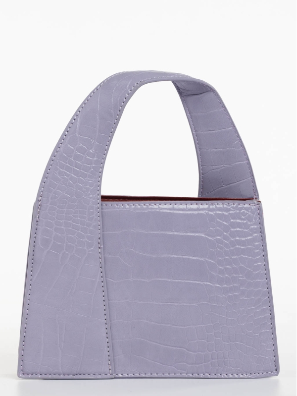 Γυναικεία τσάντα μωβ από οικολογικό δέρμα Blima, 5 - Kalapod.gr