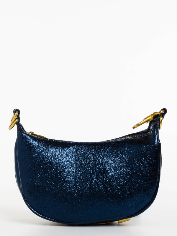 Γυναικεία τσάντα μπλε από οικολογικό δέρμα Aine, 2 - Kalapod.gr