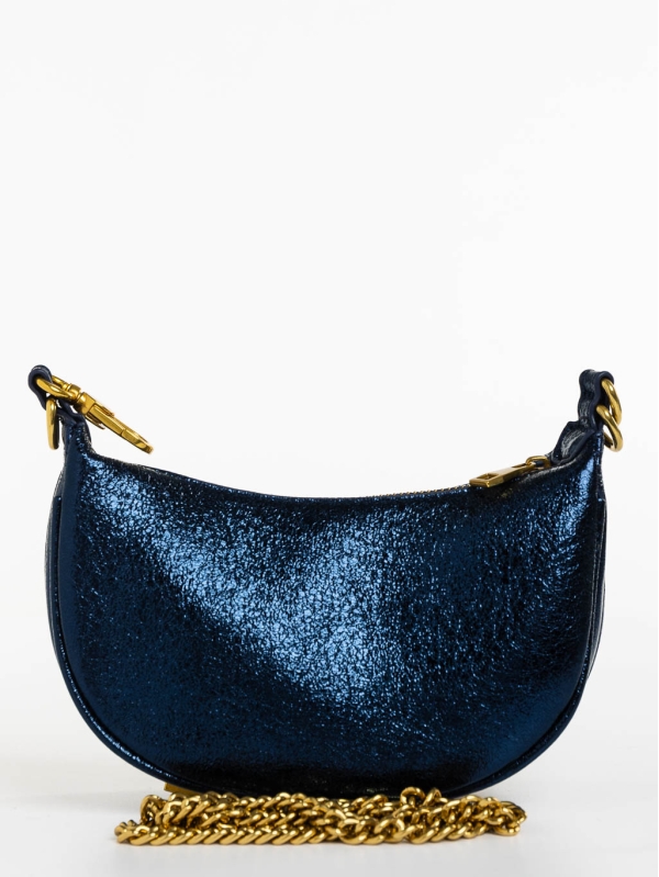 Γυναικεία τσάντα μπλε από οικολογικό δέρμα Aine, 6 - Kalapod.gr