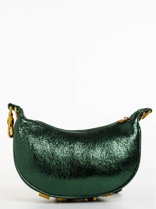 Γυναικεία τσάντα πράσινη από οικολογικό δέρμα Aine, 2 - Kalapod.gr