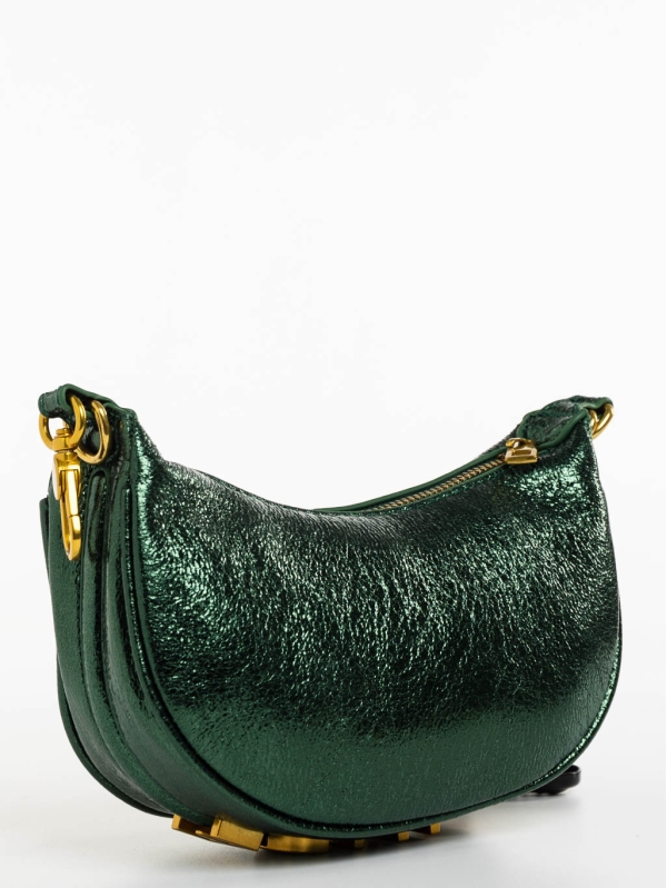 Γυναικεία τσάντα πράσινη από οικολογικό δέρμα Aine, 3 - Kalapod.gr