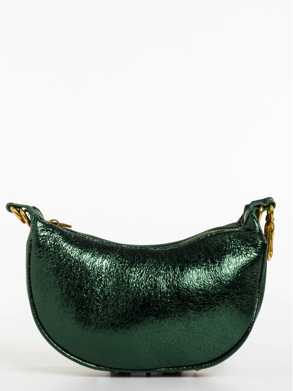 Γυναικεία τσάντα πράσινη από οικολογικό δέρμα Aine, 5 - Kalapod.gr