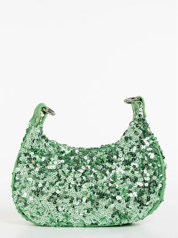 Γυναικεία τσάντα πράσινη από ύφασμα Ayah, 5 - Kalapod.gr