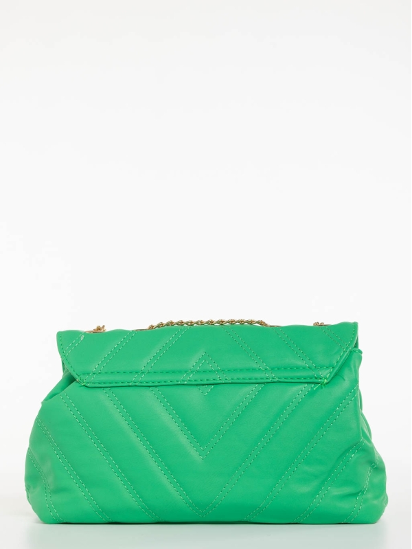 Γυναικεία τσάντα πράσινη από οικολογικό δέρμα Aleeza, 5 - Kalapod.gr