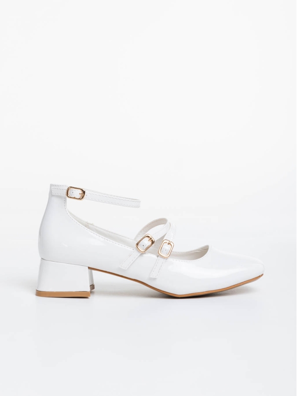 Γυναικεία παπούτσια λευκά από οικολογικό δέρμα Reizy, 5 - Kalapod.gr