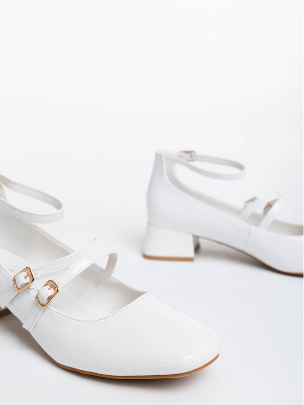 Γυναικεία παπούτσια λευκά από οικολογικό δέρμα Reizy, 6 - Kalapod.gr