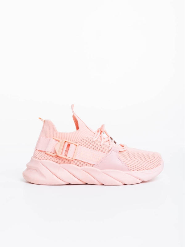 Γυναικεία αθλητικά παπούτσια ροζ από ύφασμα Renie, 5 - Kalapod.gr