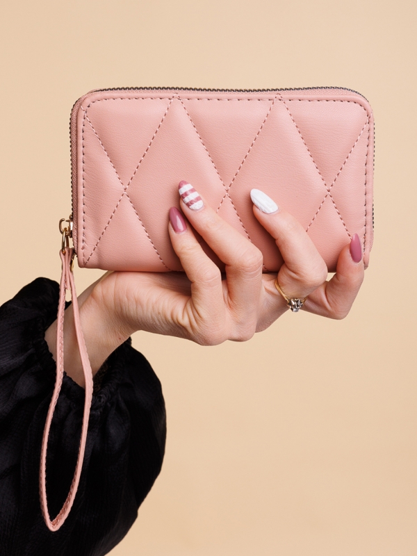 Γυναικείο πορτοφόλι ροζ από οικολογικό δέρμα  Chita - Kalapod.gr