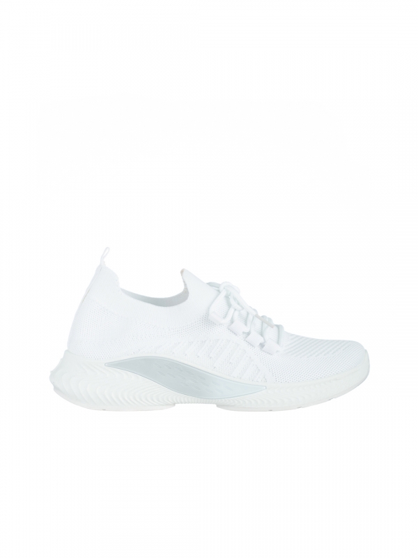 Γυναικεία αθλητικά παπούτσια  λευκά  από ύφασμα  Matrona, 6 - Kalapod.gr