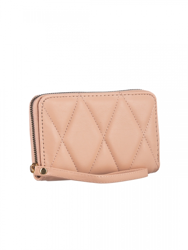 Γυναικείο πορτοφόλι ροζ από οικολογικό δέρμα  Chita, 3 - Kalapod.gr