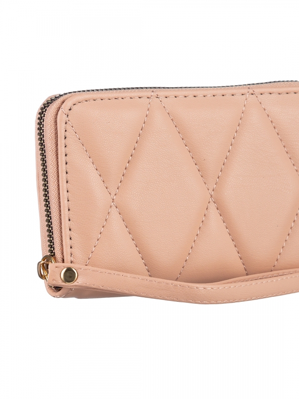 Γυναικείο πορτοφόλι ροζ από οικολογικό δέρμα  Chita, 4 - Kalapod.gr