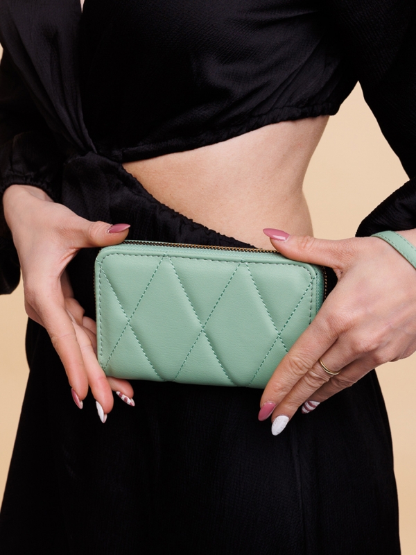 Γυναικείο πορτοφόλι πράσινο από οικολογικό δέρμα  Chita - Kalapod.gr