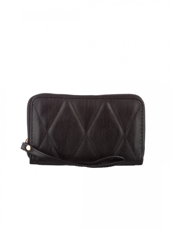 Γυναικείο πορτοφόλι μαύρο από οικολογικό δέρμα  Chita, 2 - Kalapod.gr