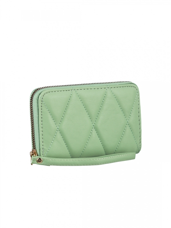 Γυναικείο πορτοφόλι πράσινο από οικολογικό δέρμα  Chita, 3 - Kalapod.gr