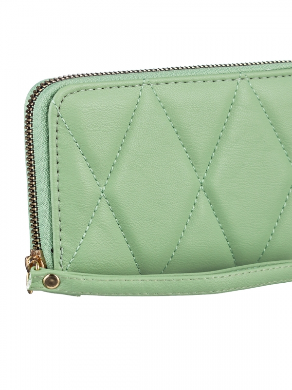 Γυναικείο πορτοφόλι πράσινο από οικολογικό δέρμα  Chita, 4 - Kalapod.gr