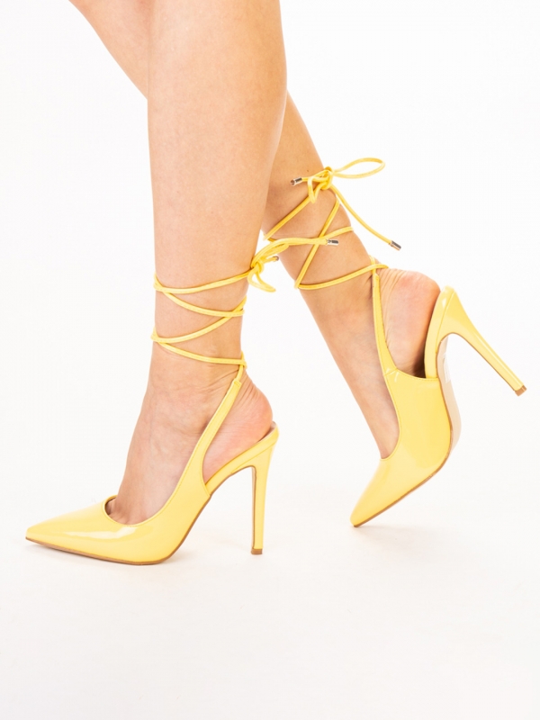 Γυναικεία παπούτσια  Davina κίτρινα - Kalapod.gr