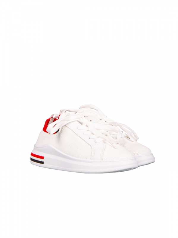 Παιδικά αθλητικά παπούτσια     Josila λευκά με κόκκινο - Kalapod.gr