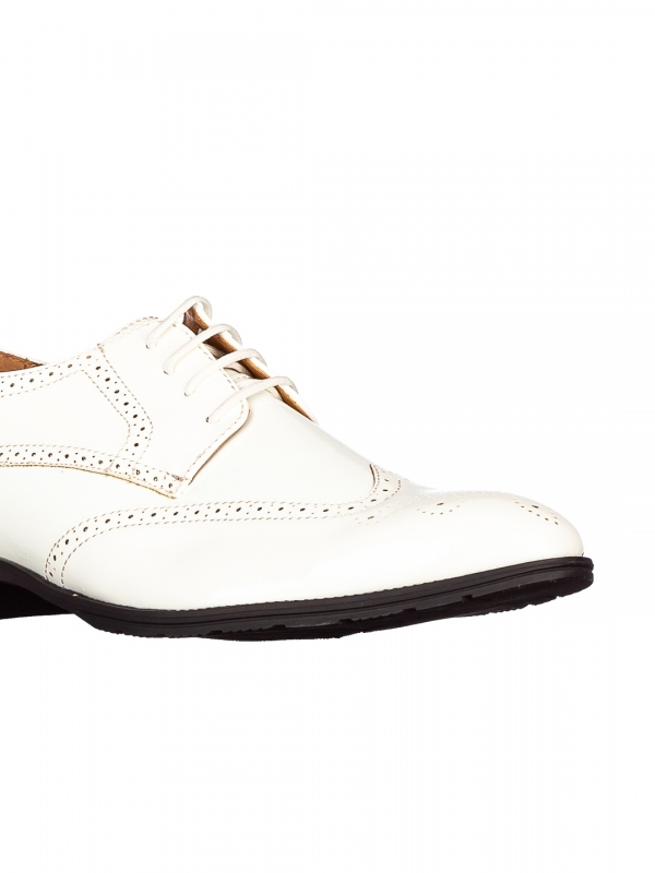 Ανδρικά παπούτσια Serin λευκά, 4 - Kalapod.gr