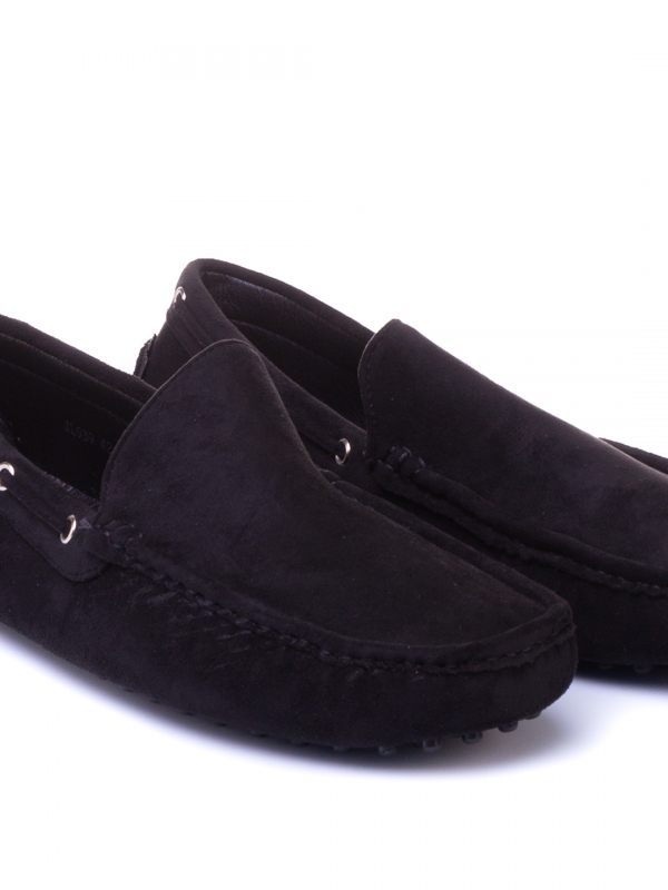 Ανδρικά παπούσια Jarid μαύρα, 4 - Kalapod.gr