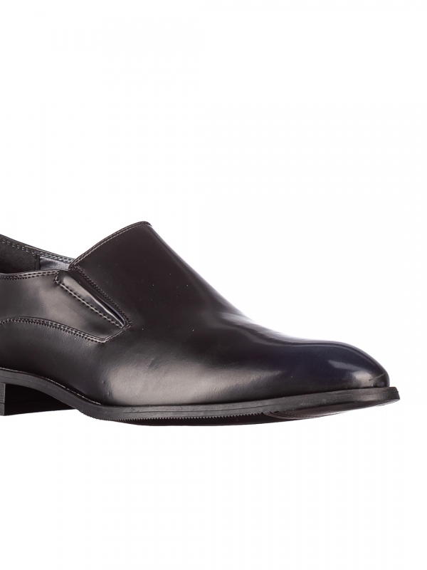 Ανδρικά παπούτσια Horpes μαύρα με μπλε, 4 - Kalapod.gr