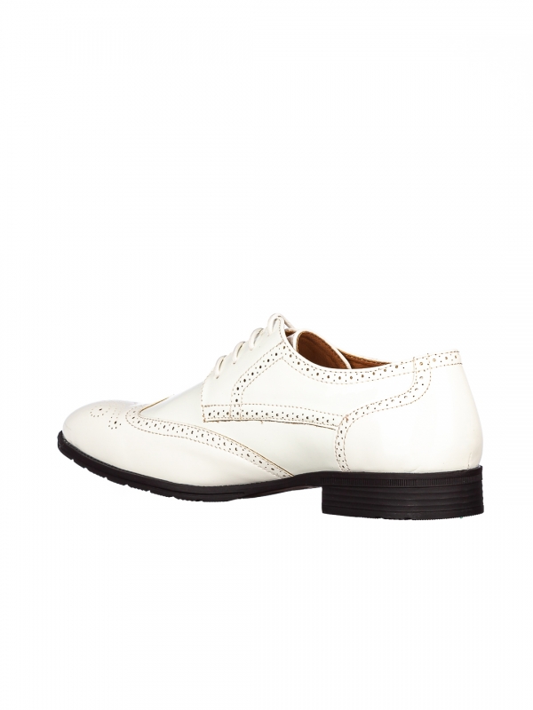 Ανδρικά παπούτσια Serin λευκά, 2 - Kalapod.gr