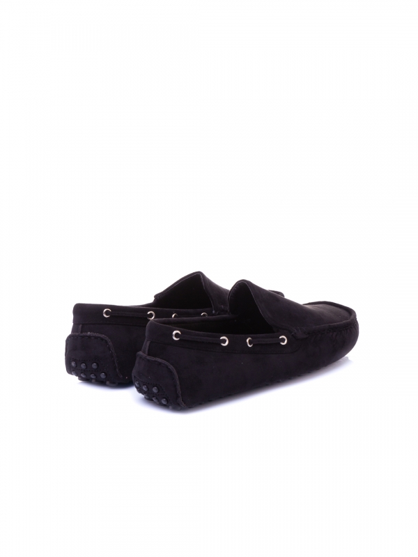 Ανδρικά παπούσια Jarid μαύρα, 2 - Kalapod.gr