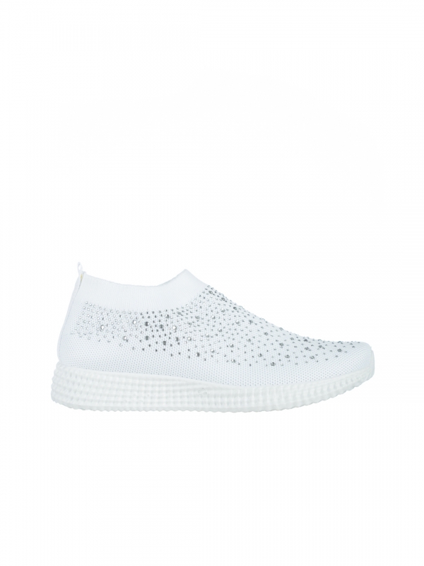 Γυναικεία αθλητικά παπούτσια λευκά από ύφασμα Sorrel, 6 - Kalapod.gr