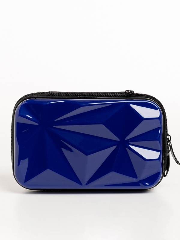 Γυναικεία τσάντα καλλυντικών μπλε   από ακρυλικό  Mirta, 5 - Kalapod.gr