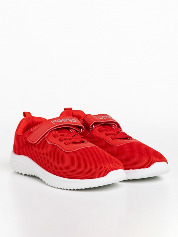 Παιδικά αθλητικά παπούτσια κόκκινα από ύφασμα Amie - Kalapod.gr