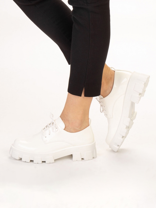 Γυναικεία casual παπούτσια  Avona λευκά, 3 - Kalapod.gr