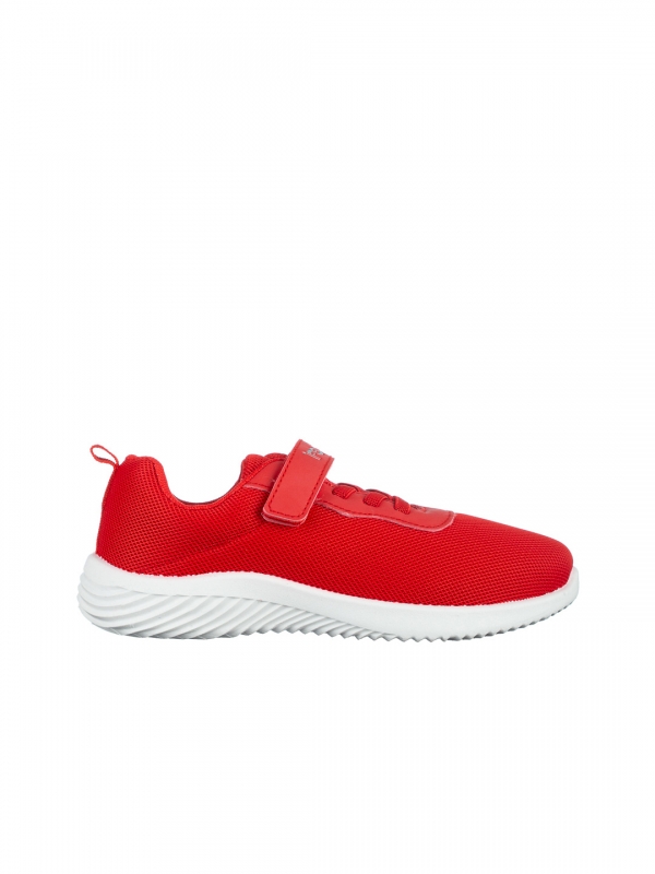 Παιδικά αθλητικά παπούτσια κόκκινα από ύφασμα Amie, 4 - Kalapod.gr