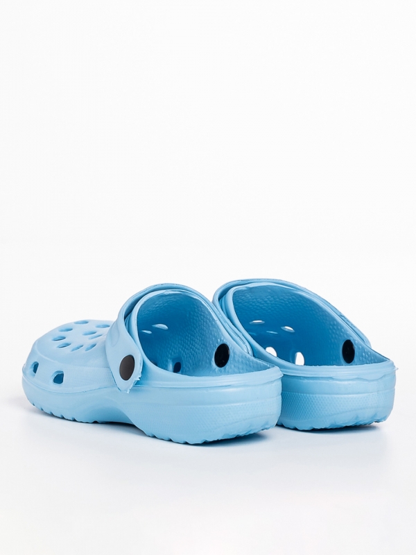 Παιδικές παντόφλες μπλε ανοιχτό από συνθετικό υλικό Roxy, 3 - Kalapod.gr