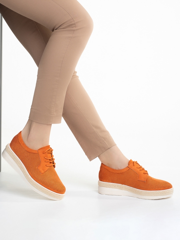 Γυναικεία παπούτσια  Caresa πορτοκάλι - Kalapod.gr
