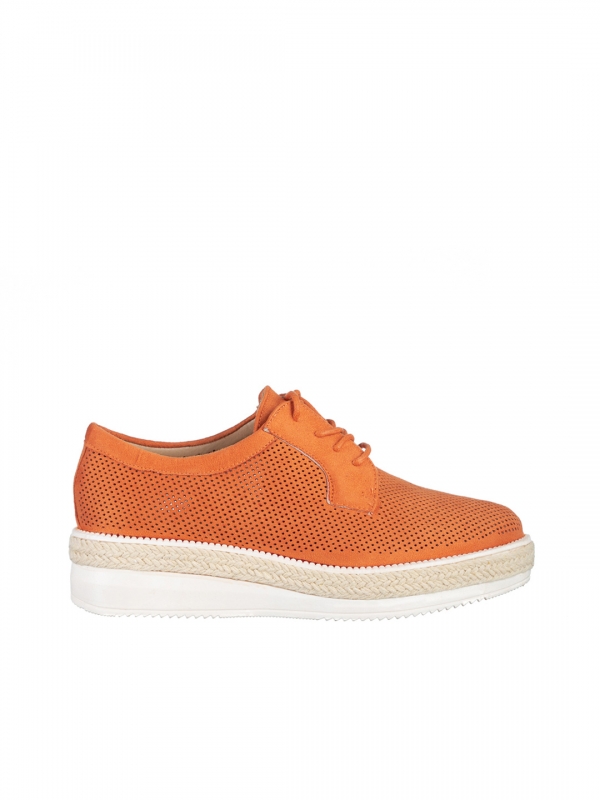 Γυναικεία παπούτσια  Caresa πορτοκάλι, 6 - Kalapod.gr