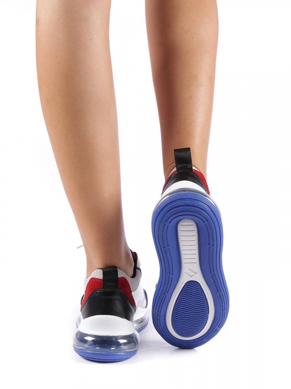 Γυναικεία αθλητικά παπούτσια Tamina λευκό με μπλε, 4 - Kalapod.gr
