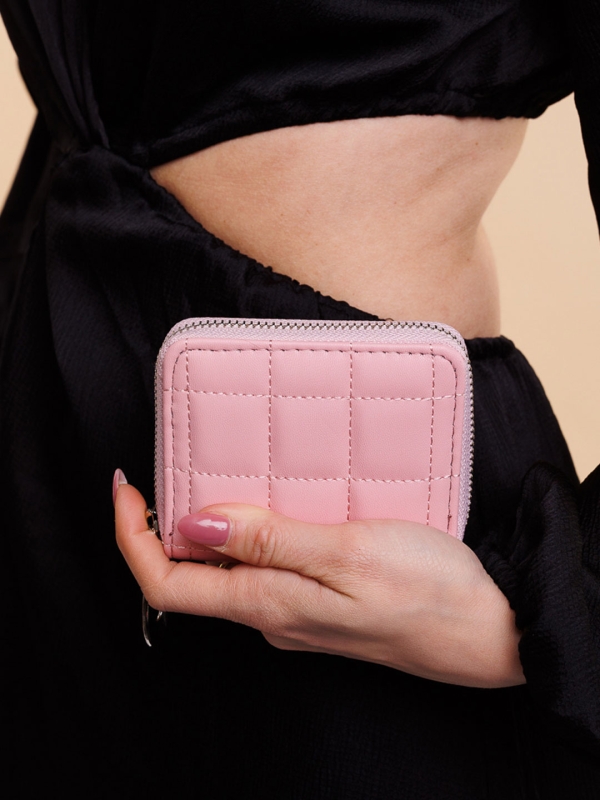 Γυναικείο πορτοφόλι ροζ από οικολογικό δέρμα  Tomasa - Kalapod.gr