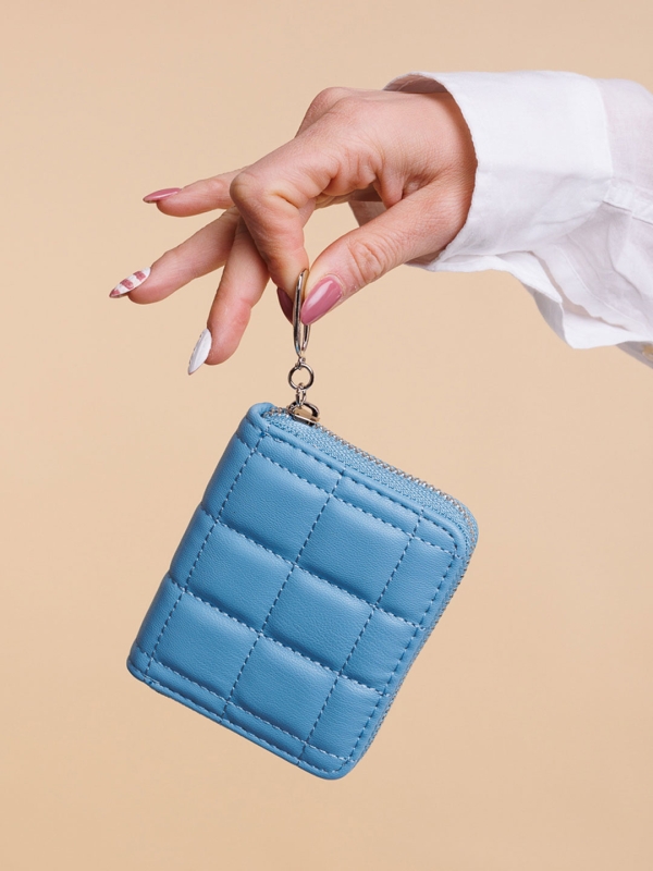Γυναικείο πορτοφόλι μπλε   από οικολογικό δέρμα  Tomasa - Kalapod.gr