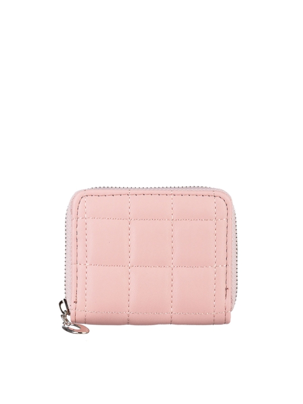 Γυναικείο πορτοφόλι ροζ από οικολογικό δέρμα  Tomasa, 2 - Kalapod.gr