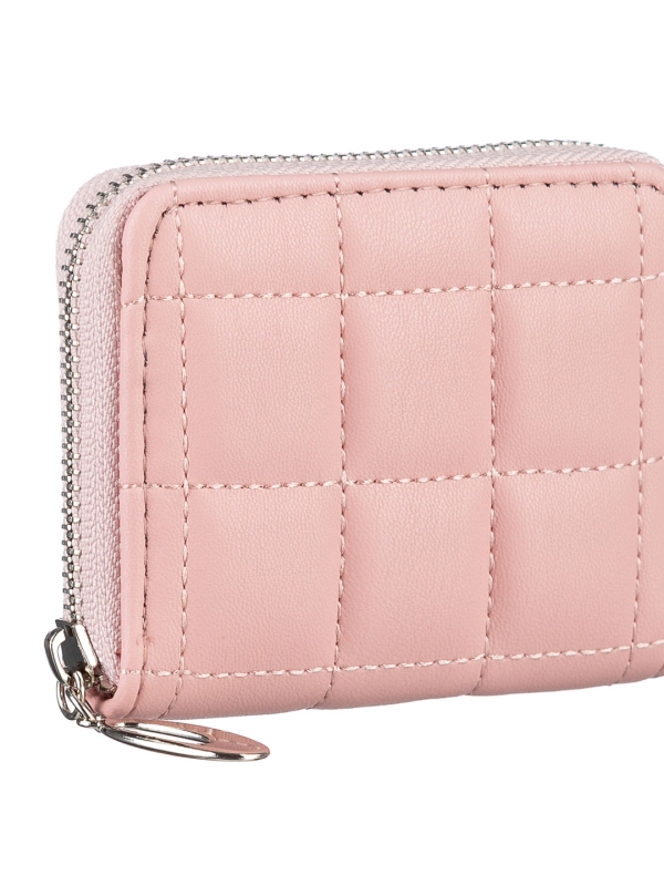 Γυναικείο πορτοφόλι ροζ από οικολογικό δέρμα  Tomasa, 4 - Kalapod.gr