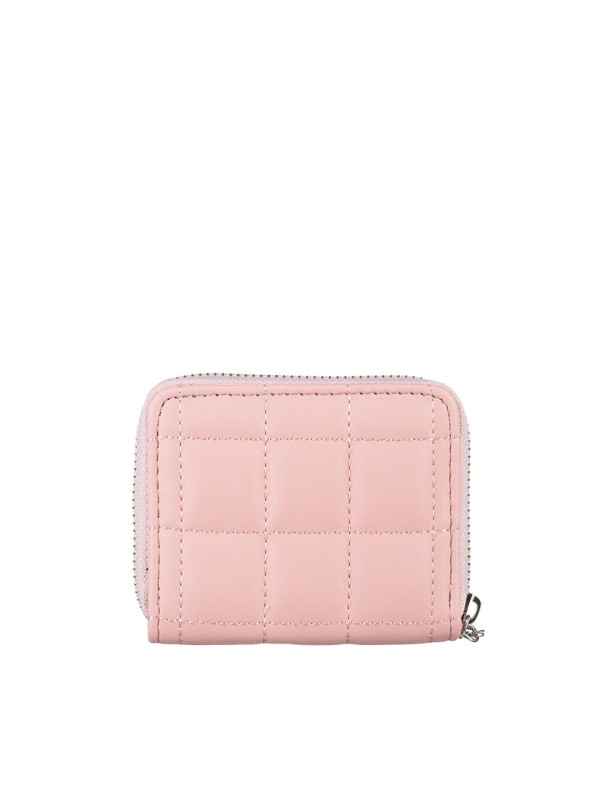 Γυναικείο πορτοφόλι ροζ από οικολογικό δέρμα  Tomasa, 5 - Kalapod.gr