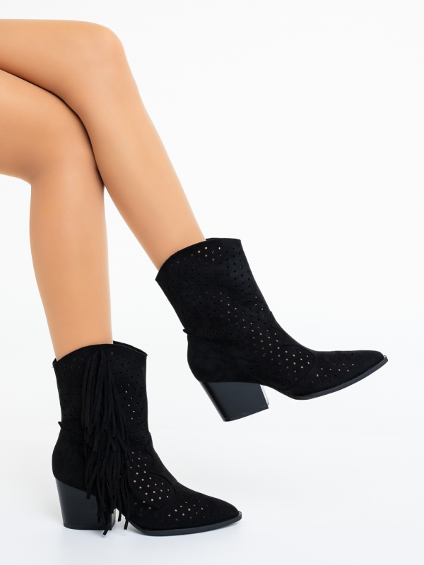 Γυναικείες Καλοκαιρινές Μπότες Lekha Μαύρο, 4 - Kalapod.gr