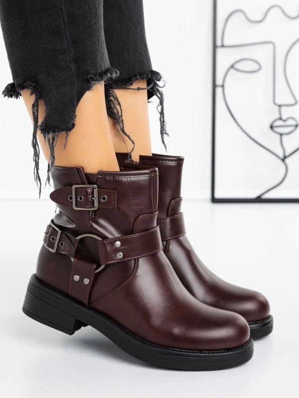 Γυναικείες Μπότες Sherida  Βουργουνδία, 3 - Kalapod.gr