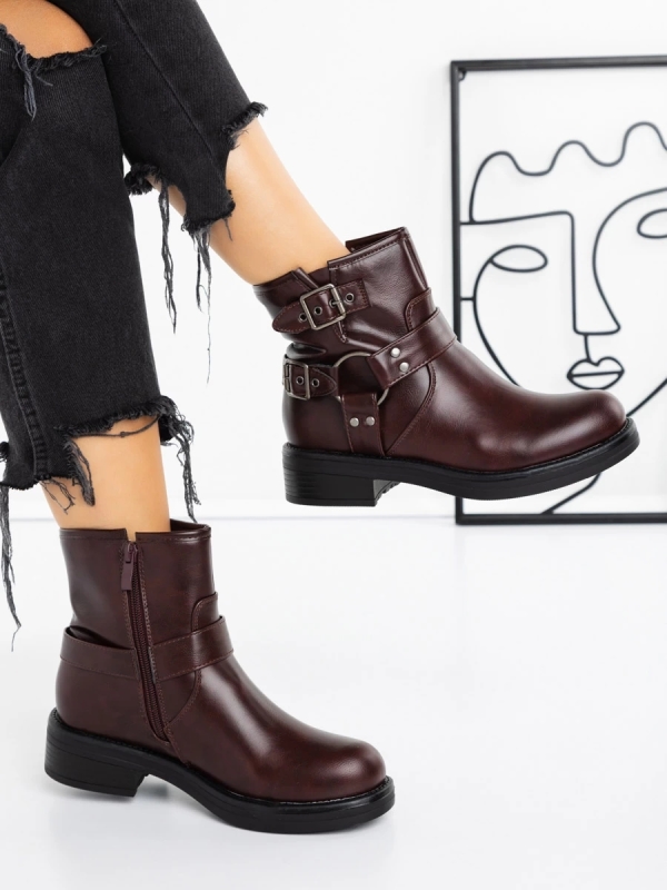 Γυναικείες Μπότες Sherida  Βουργουνδία, 4 - Kalapod.gr