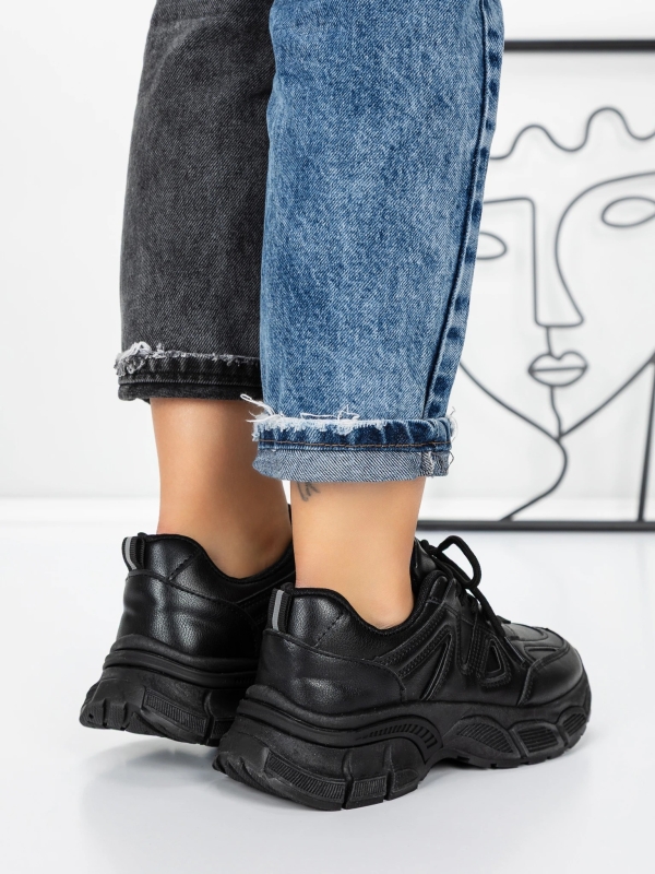 Γυναικεία αθλητικά παπούτσια Karisa Μαύρο, 5 - Kalapod.gr