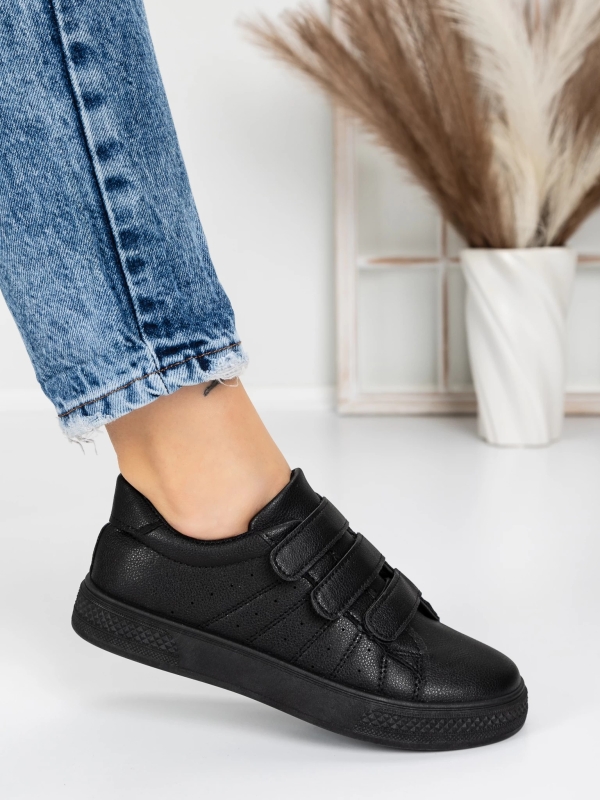 Γυναικεία Αθλητικά Παπούτσια Ekora Μαύρο, 2 - Kalapod.gr