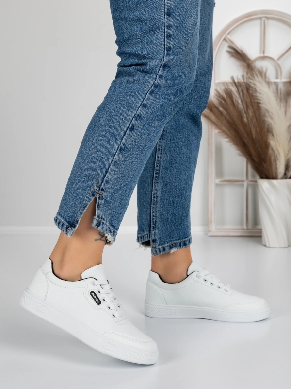 Γυναικεία Αθλητικά Παπούτσια Madeva Λευκό-Μαύρο - Kalapod.gr