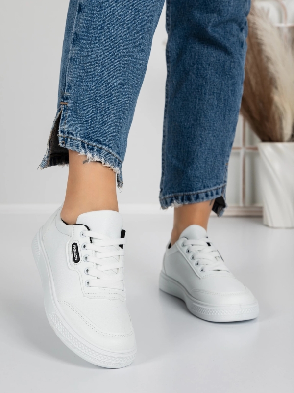 Γυναικεία Αθλητικά Παπούτσια Madeva Λευκό-Μαύρο, 4 - Kalapod.gr