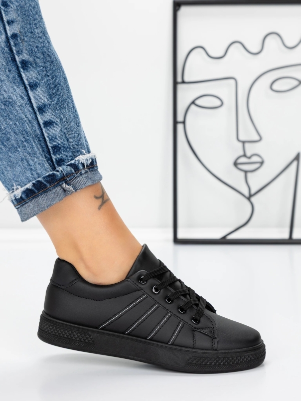 Γυναικεία αθλητικά παπούτσια Fatinza Μαύρο, 3 - Kalapod.gr