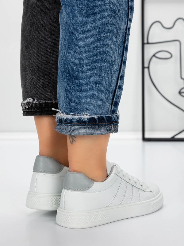 Γυναικεία αθλητικά παπούτσια Fatinza Λευκό-Γκρί, 5 - Kalapod.gr